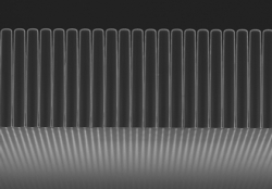 SEM image of structured scintillator